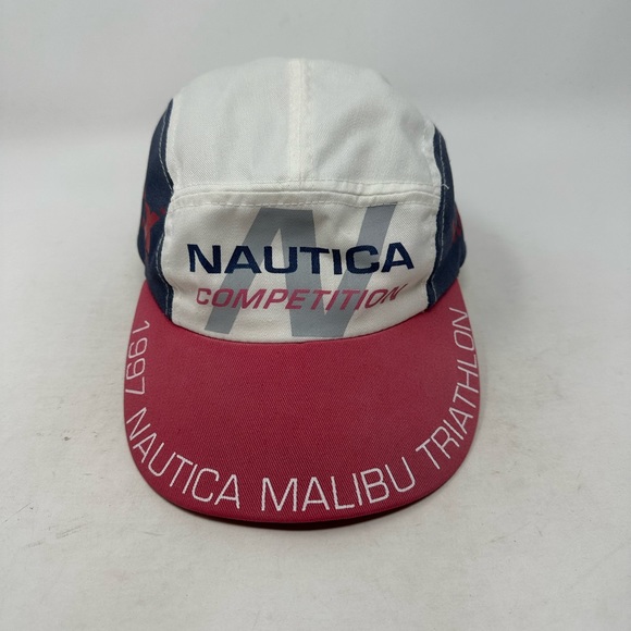 Vintage 1997 Nautica Competition Malibu Triathlon Hat. - Picture 1 of 5